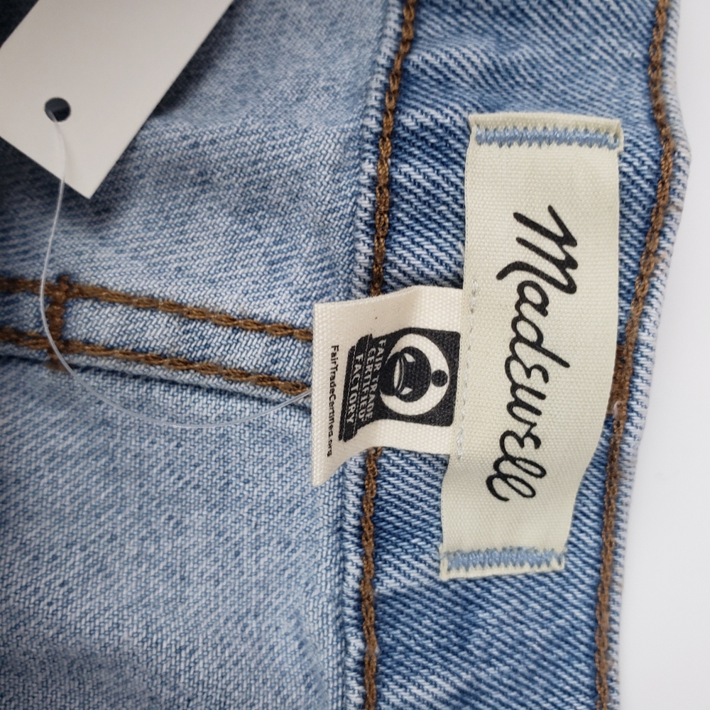 Madewell NWT The Perfect Jean Short Size 30 Stretch, Light Wash - Picture 9 of 11